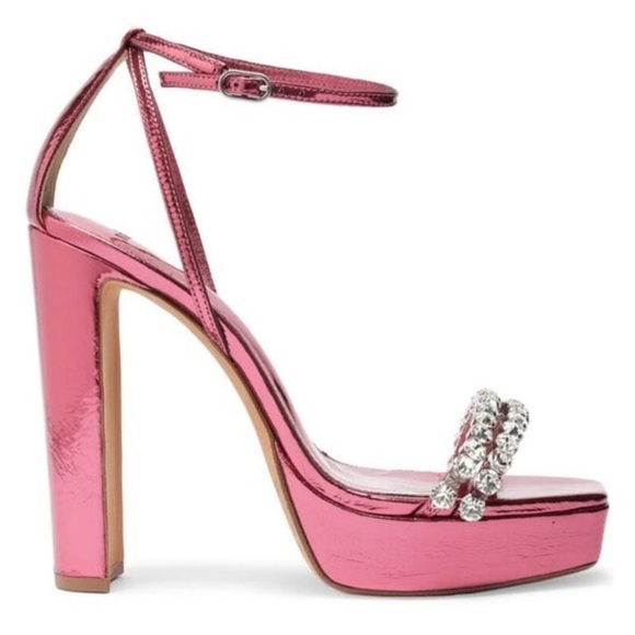 ALEXANDRE BIRMAN 725 Lenny Crystal Embellished Platform Sandals - Picture 2 of 14